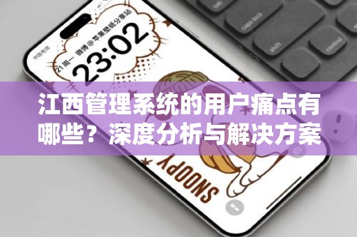 江西管理系统的用户痛点有哪些？深度分析与解决方案