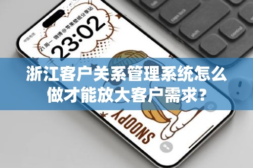 浙江客户关系管理系统怎么做才能放大客户需求？