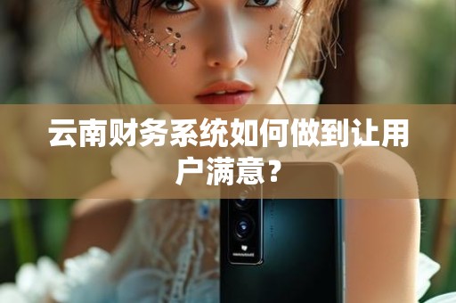 云南财务系统如何做到让用户满意？