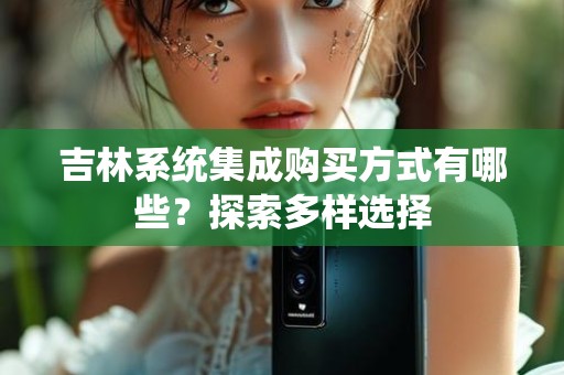 吉林系统集成购买方式有哪些？探索多样选择