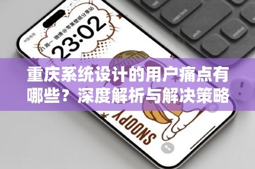 重庆系统设计的用户痛点有哪些？深度解析与解决策略