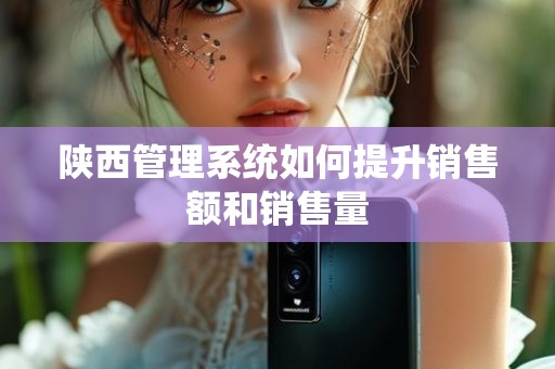 陕西管理系统如何提升销售额和销售量
