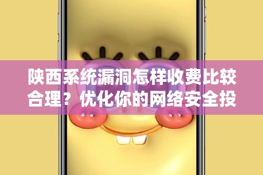 陕西系统漏洞怎样收费比较合理？优化你的网络安全投资