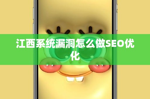 江西系统漏洞怎么做SEO优化