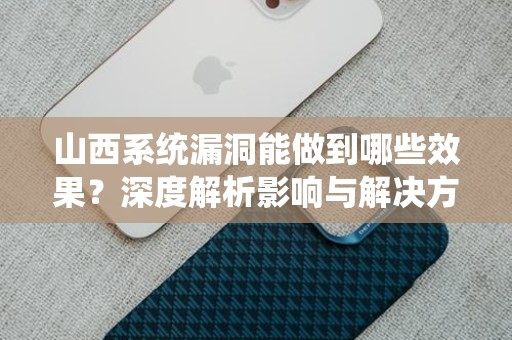 山西系统漏洞能做到哪些效果？深度解析影响与解决方案