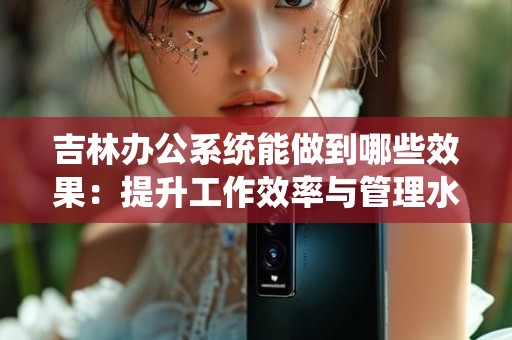 吉林办公系统能做到哪些效果：提升工作效率与管理水平的秘密