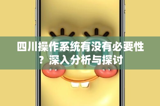 四川操作系统有没有必要性？深入分析与探讨