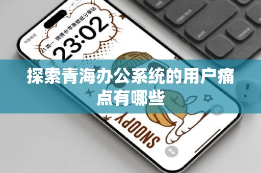 探索青海办公系统的用户痛点有哪些
