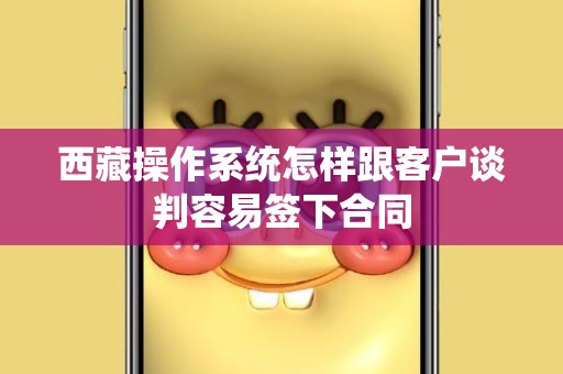 西藏操作系统怎样跟客户谈判容易签下合同