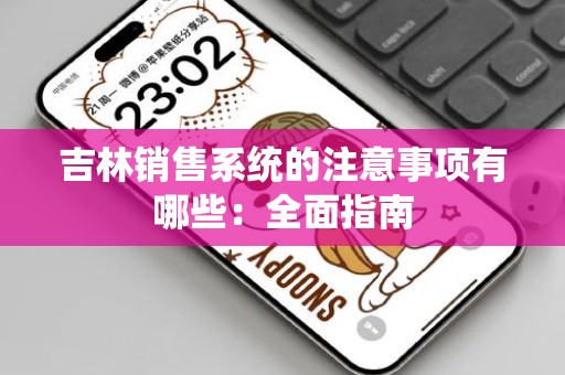 吉林销售系统的注意事项有哪些：全面指南