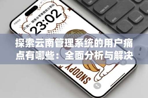 探索云南管理系统的用户痛点有哪些：全面分析与解决方案