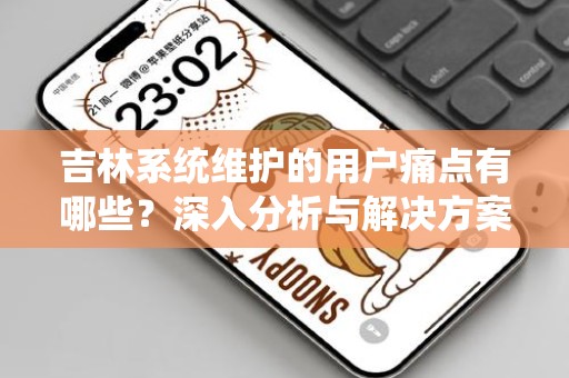 吉林系统维护的用户痛点有哪些？深入分析与解决方案