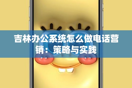 吉林办公系统怎么做电话营销：策略与实践