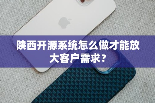 陕西开源系统怎么做才能放大客户需求？