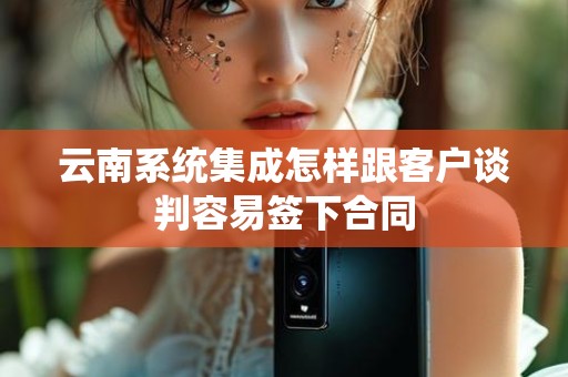 云南系统集成怎样跟客户谈判容易签下合同