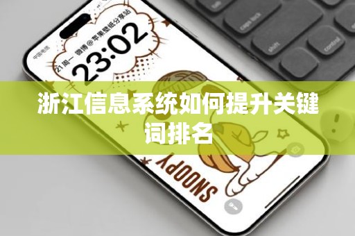 浙江信息系统如何提升关键词排名