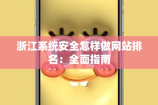 浙江系统安全怎样做网站排名：全面指南