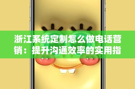 浙江系统定制怎么做电话营销：提升沟通效率的实用指南