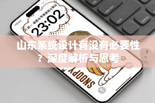 山东系统设计有没有必要性？深度解析与思考