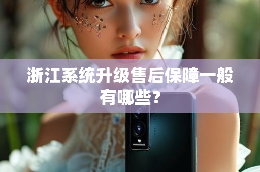 浙江系统升级售后保障一般有哪些？