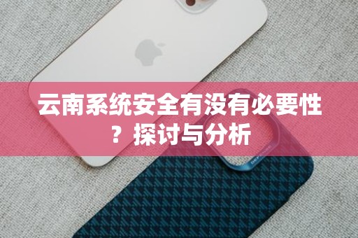 云南系统安全有没有必要性？探讨与分析