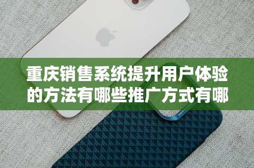 重庆销售系统提升用户体验的方法有哪些推广方式有哪些