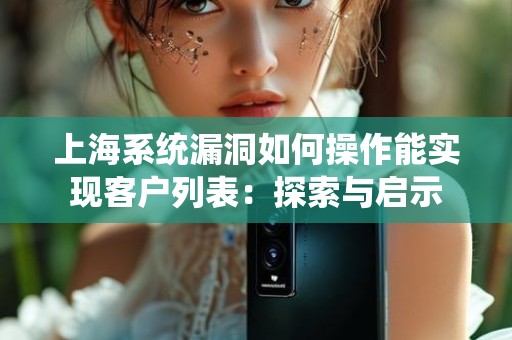 上海系统漏洞如何操作能实现客户列表：探索与启示